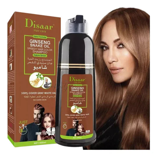 Shampoo Disaar® Unisex Natural Sin Químicos - Cubre Canas Instantáneo 400ml