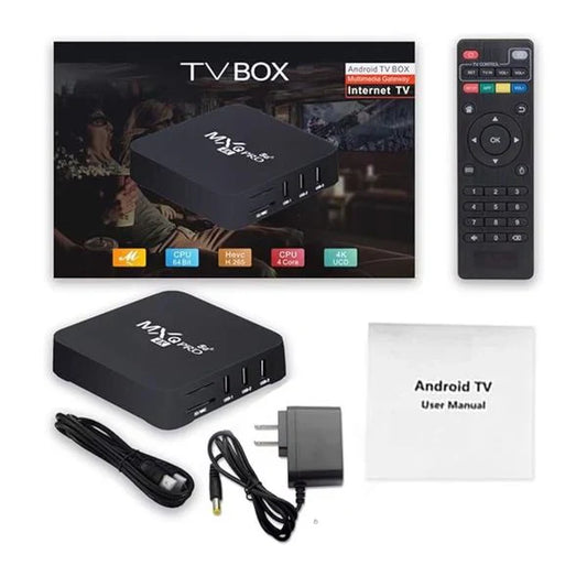 Decodificador Tv Box 4K Pro 📺 Transforma tu TV en un Smart TV 4K